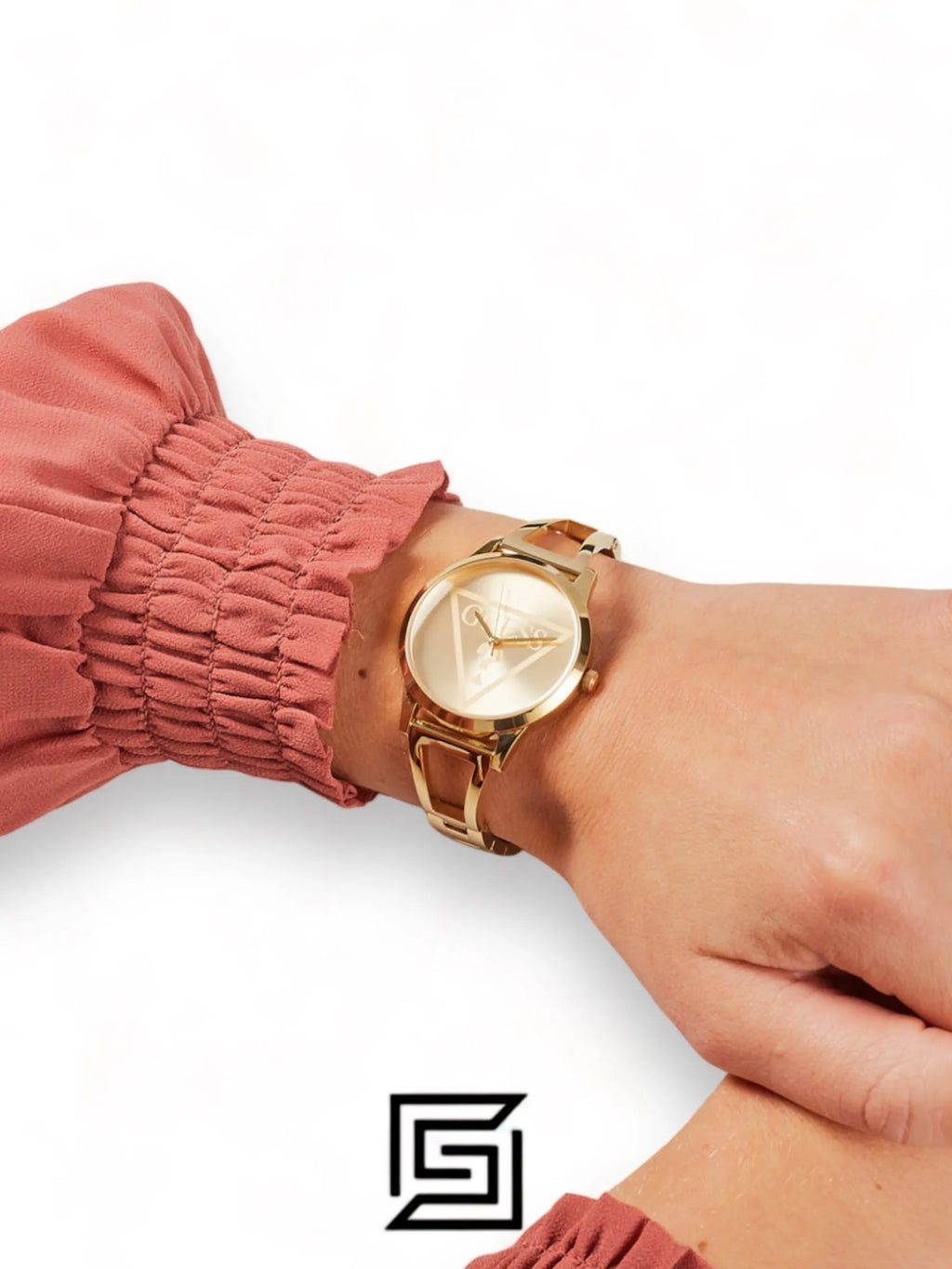 Guess Original-Watches ساعة يد نسائية كلاسيكية بعقارب كوارتز مع سوار ستانلس ستيل - W1145L3