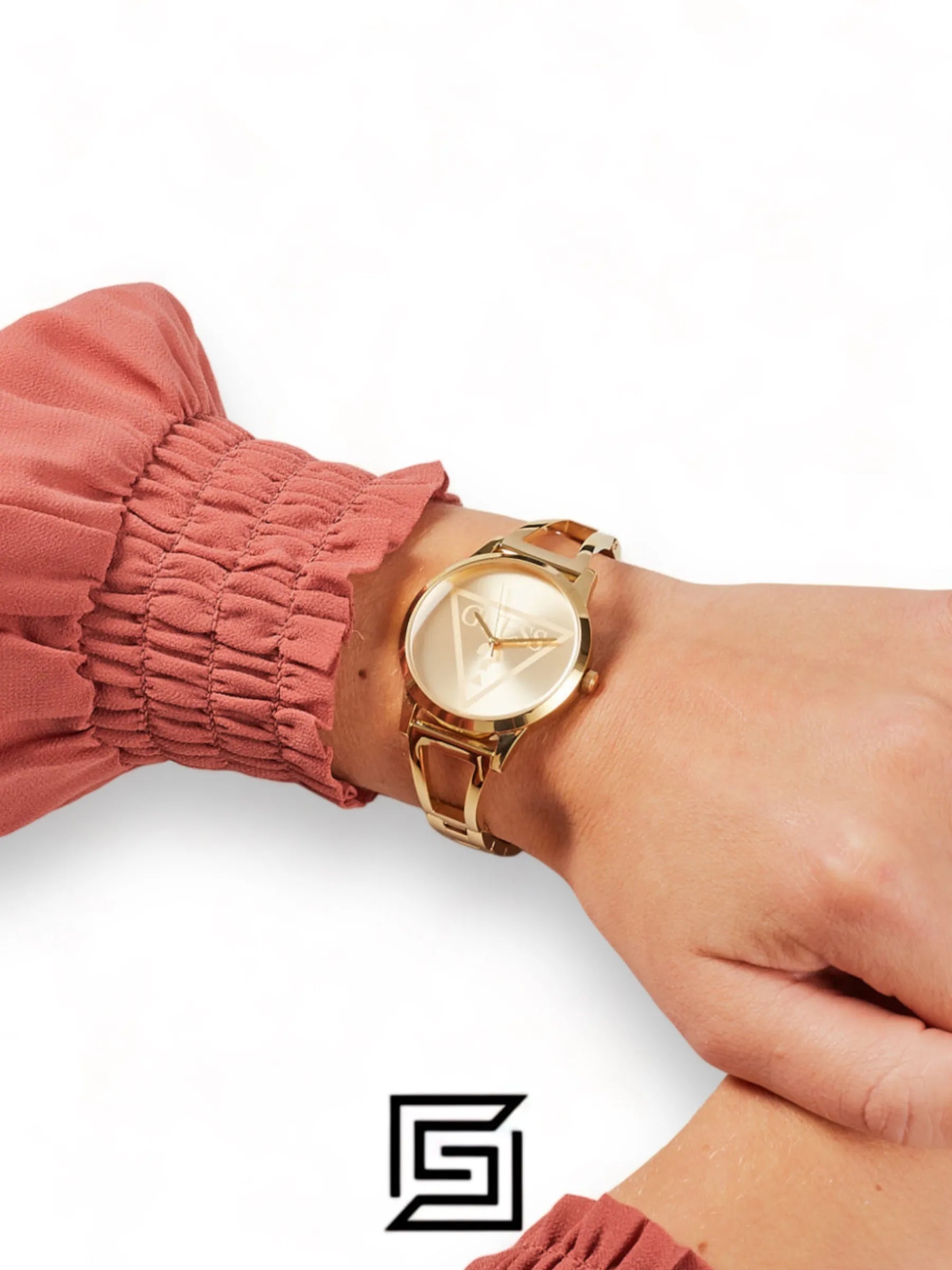 Guess Original-Watches ساعة يد نسائية كلاسيكية بعقارب كوارتز مع سوار ستانلس ستيل - W1145L3