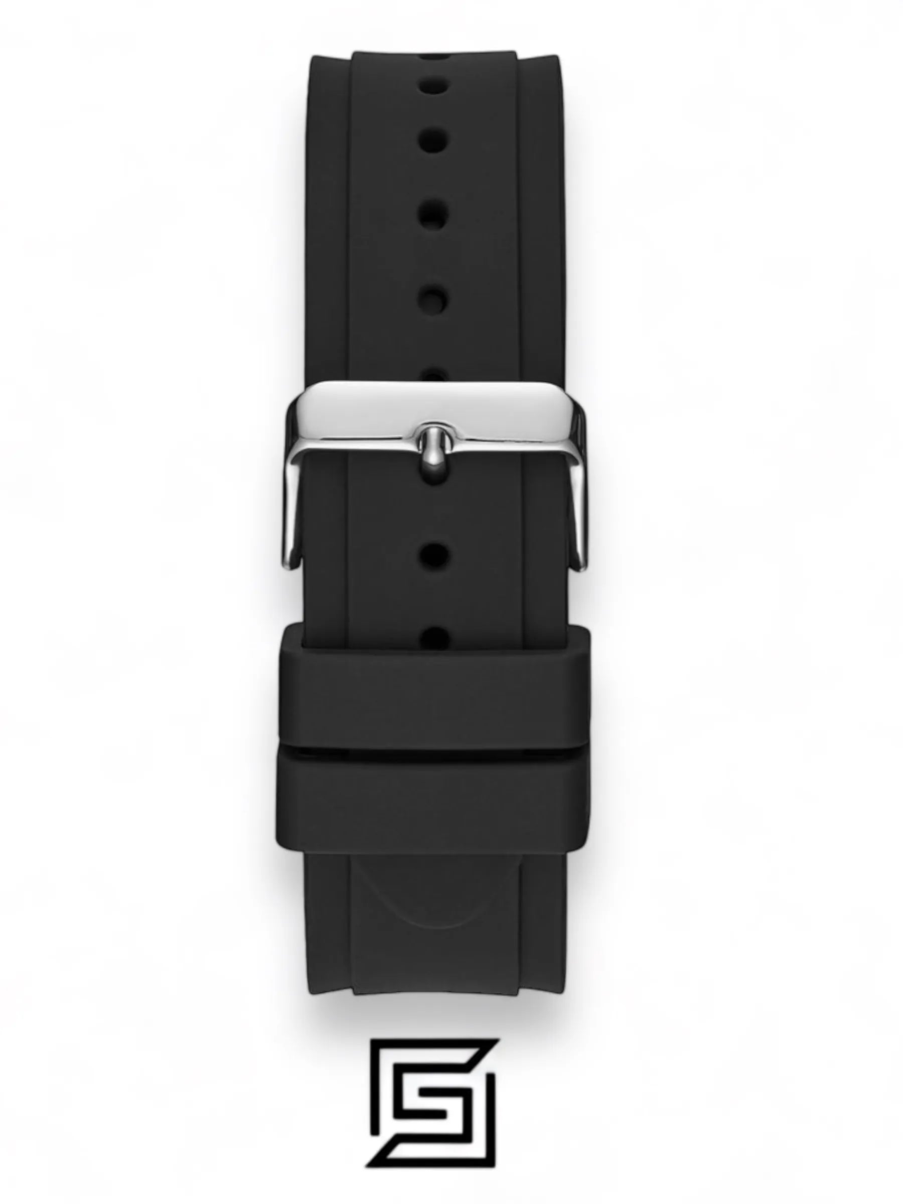 original-watches ساعة يد جيس سيلكون أنالوج دائرية للرجال بحافة مزينة - W1049G3