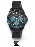 original-watches Guess Men’s Quartz Silicone Strap Black Dial - W1108G5