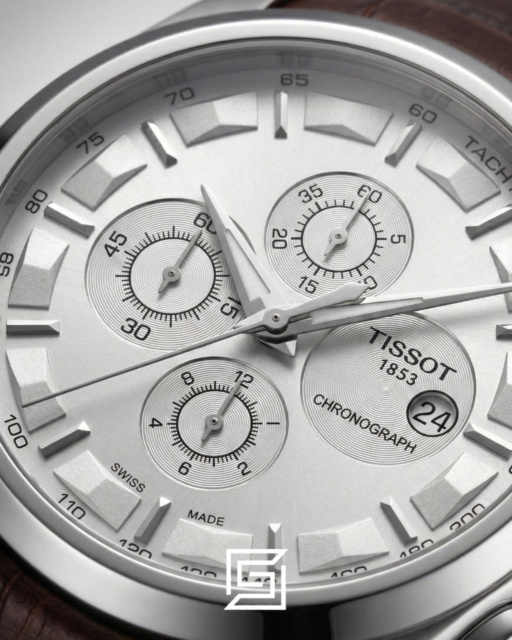 Tissot Couturier Chronograph - Silver Dial - Stainless Steel - Japanese Quartz