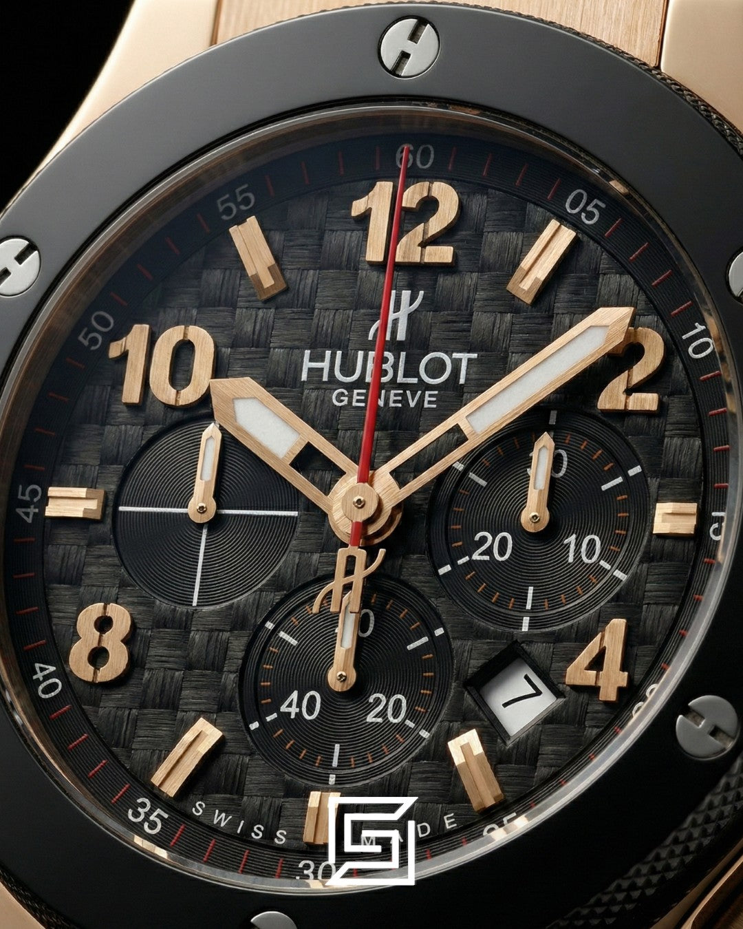 Hublot Big Bang King – Rose Gold Case with Black Dial & Rubber Strap