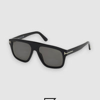 نظارة شمسية TOMFORD TF777 للجنسين - أسود-أسود