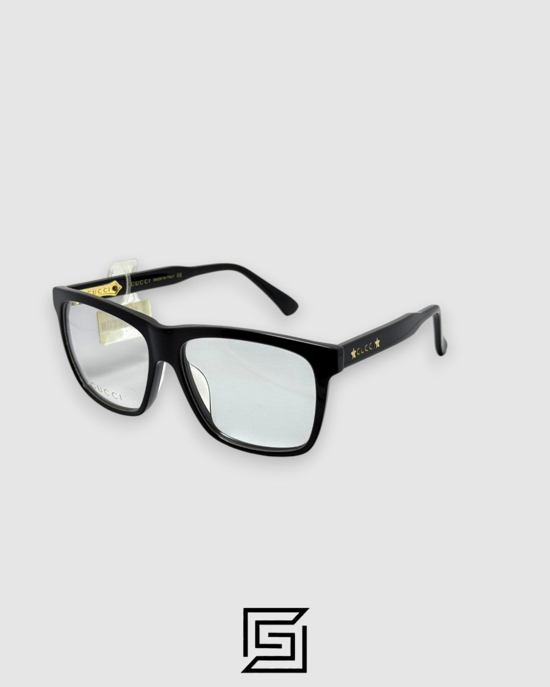 Gucci GG0268 Optical Glasses -  Black Frame with Gold Logo