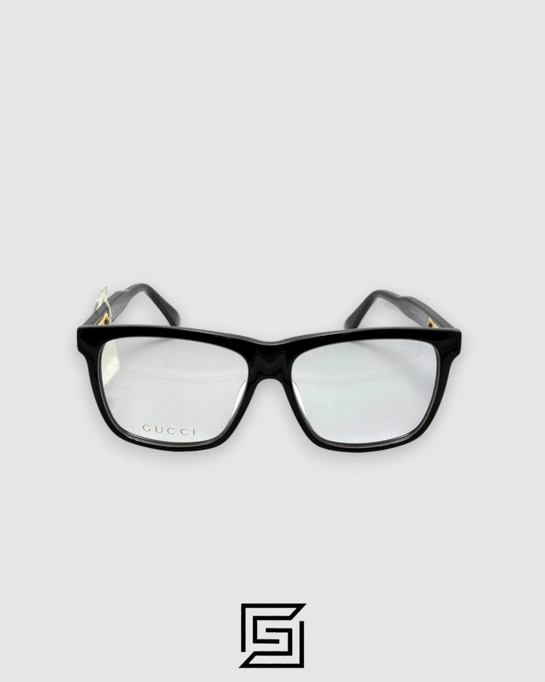 Gucci GG0268 Optical Glasses -  Black Frame with Gold Logo