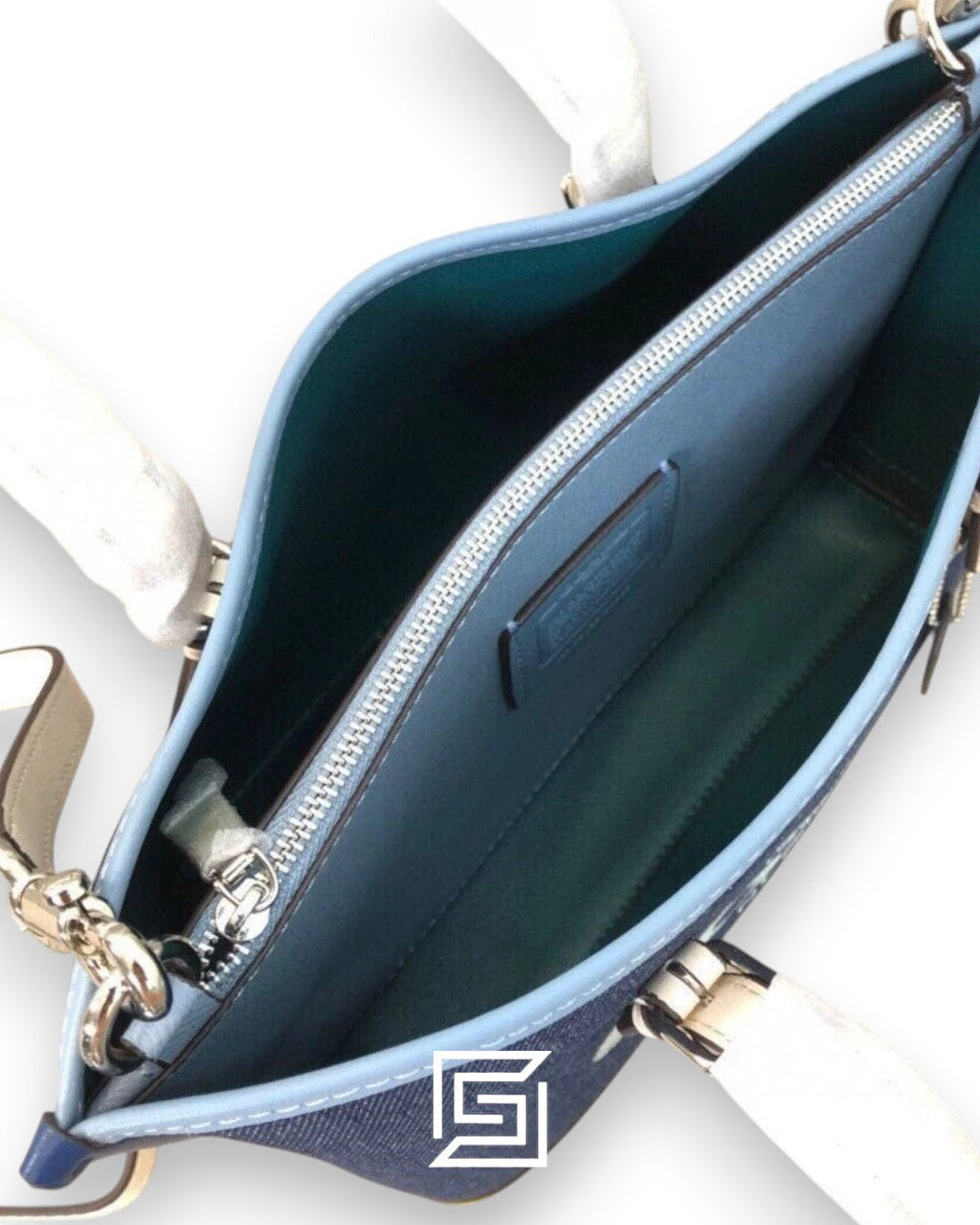 Coach leather Mollie Tote Bag 25 In Colorblock C4085