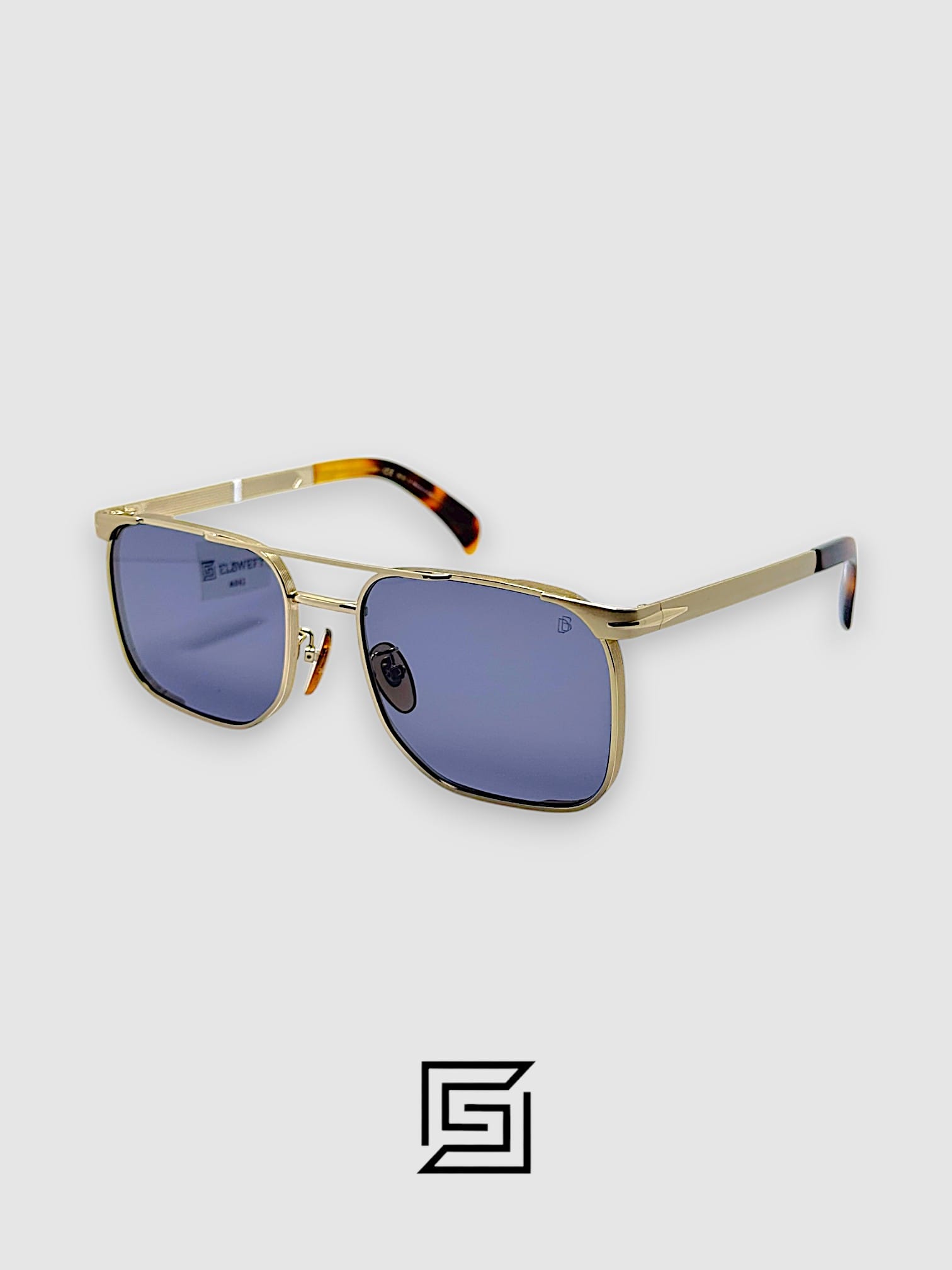 David Beckham DB7048 Sunglasses Men - GOLD-BLUE