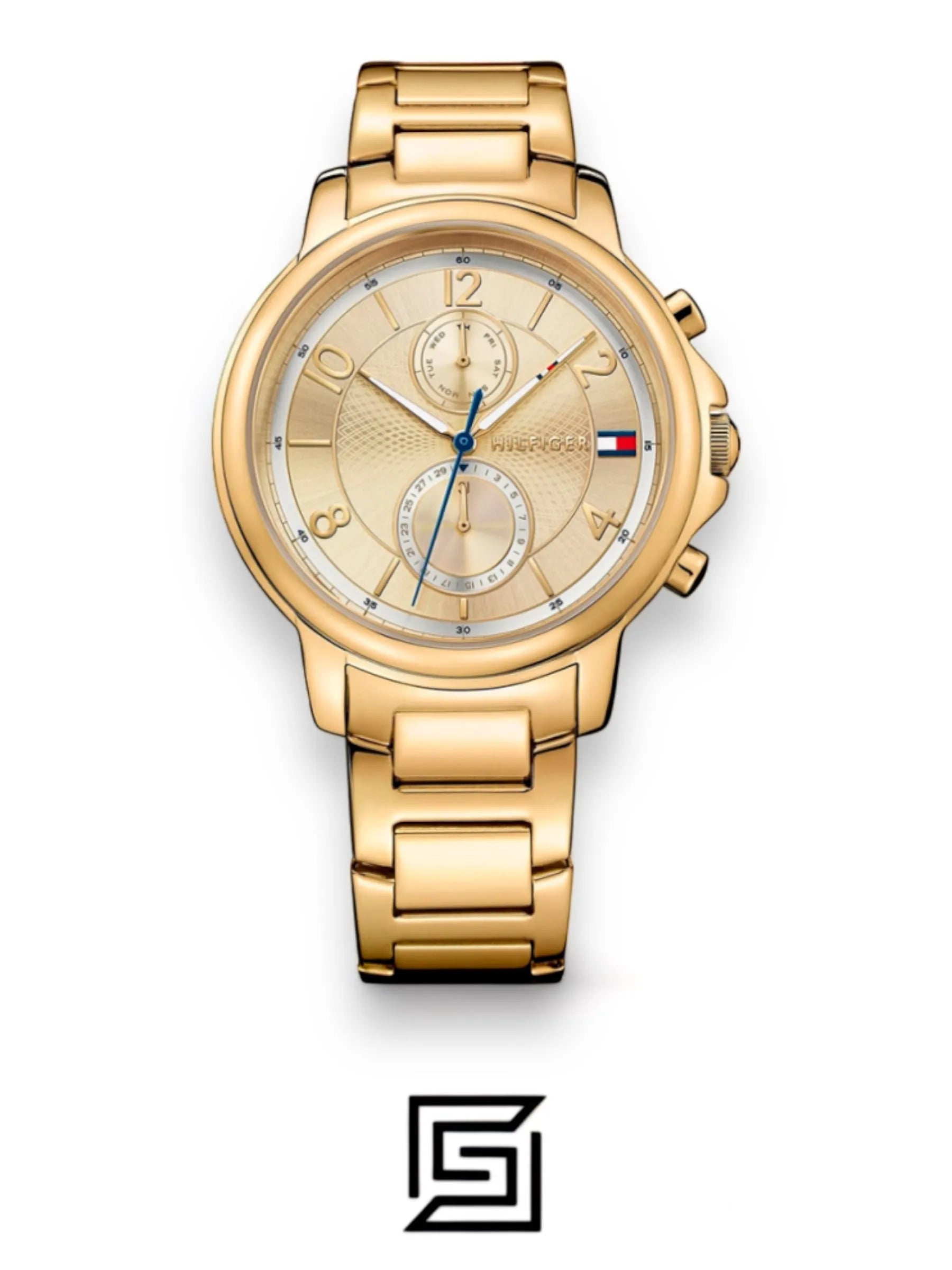 Tommy Hilfiger original-watches ساعة نسائية كاجوال من الستانلس ستيل باللون الذهبي - 1781821