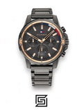 Tommy Hilfiger original-watches ساعة كوارتز رجالية متعددة العقارب من طراز Mason، رمادي 1791790