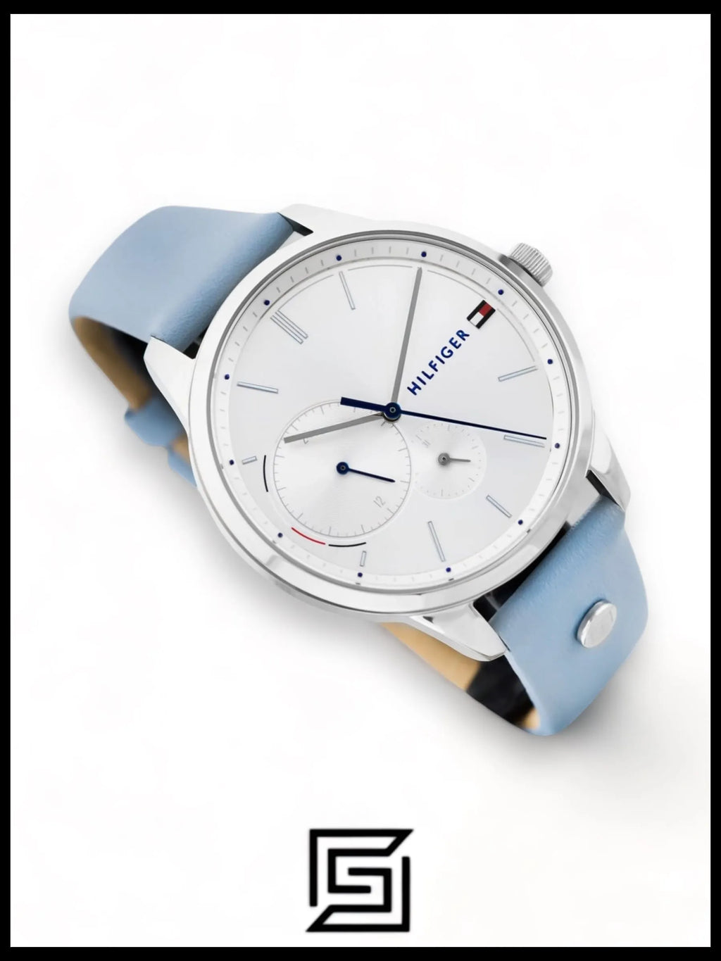 Tommy Hilfiger original-watches Leather Round Analog Water Resistant Baby Blue - 1782023
