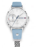 Tommy Hilfiger original-watches Leather Round Analog Water Resistant Baby Blue - 1782023