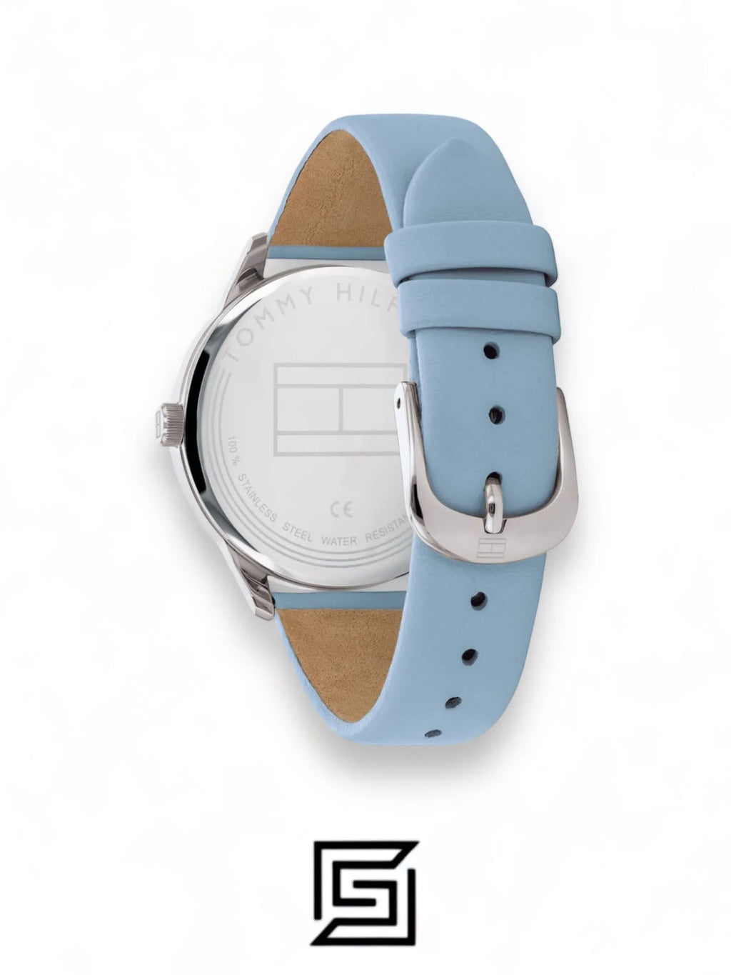 Tommy Hilfiger original-watches Leather Round Analog Water Resistant Baby Blue - 1782023