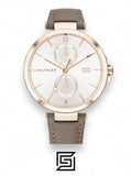 watches Tommy Hilfiger Women's Multi Dial Quartz Watch with Leather Strap 1782125