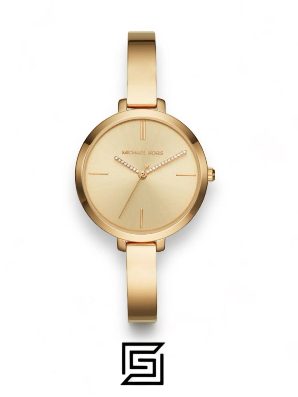 Michael Kors original-watches ساعة جارين للنساء بعقارب عرض كوارتز ذهبية - MK3734