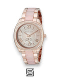 Michael Kors original-watches Bryn Women's Rose Gold Dial Stainless Steel Band Watch - MK6135