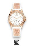 Guess watches Women's White Dial Stainless Steel Band Watch - W1096L2