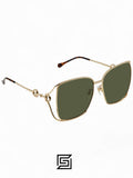 GG1020S 003 إطار ذهبي عدسات زيتونية