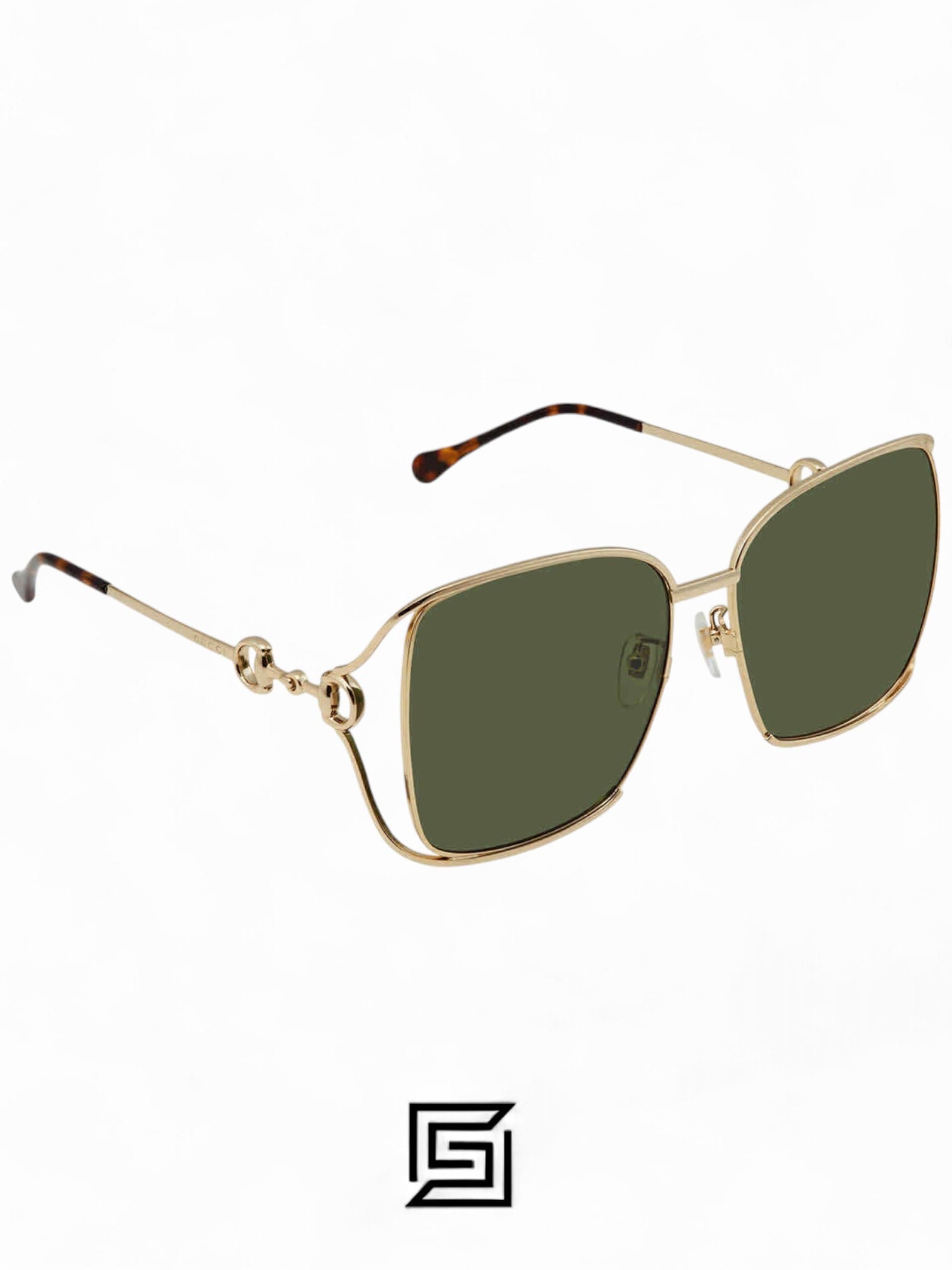 GG1020S 003 إطار ذهبي عدسات زيتونية