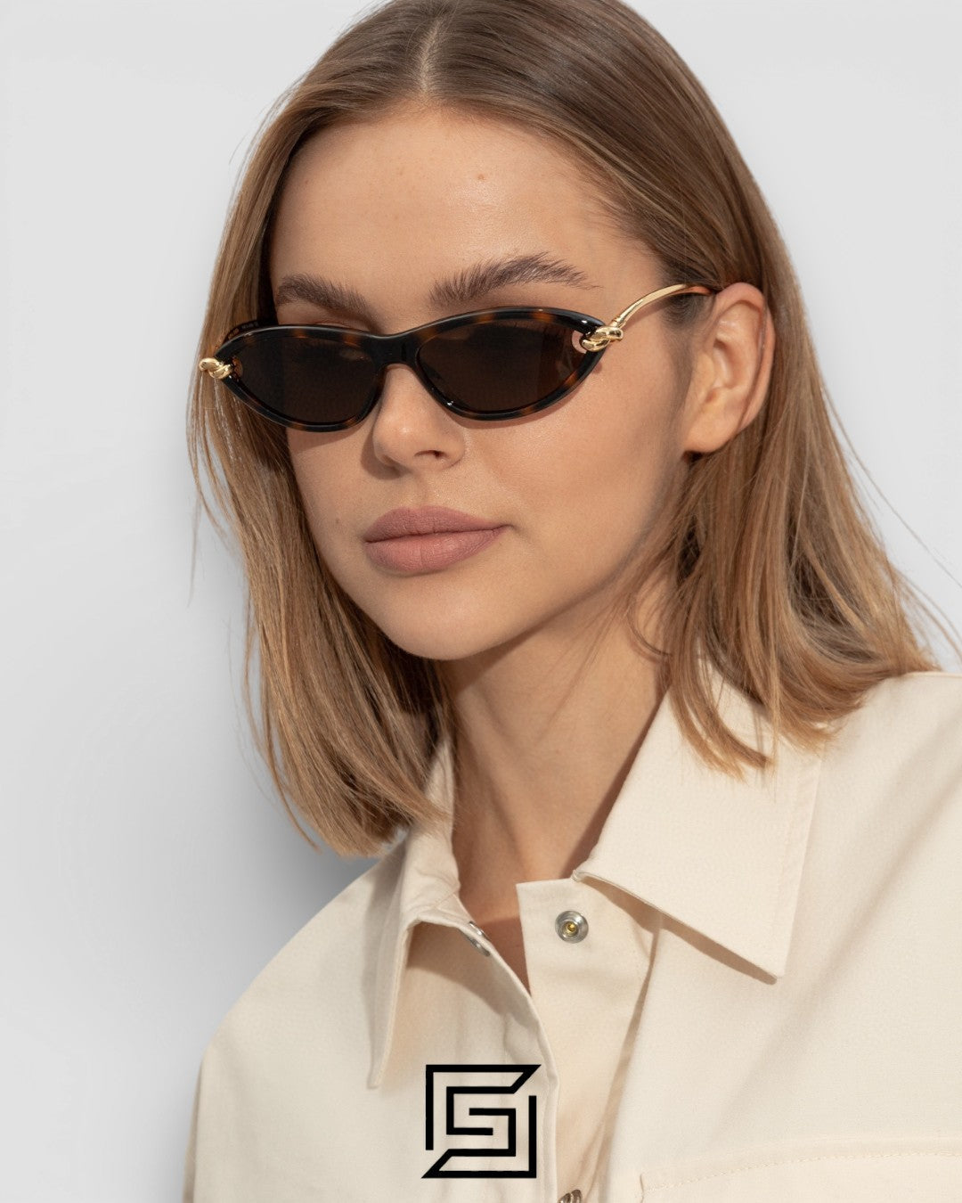Bottega Veneta BV1390S 007 Black Lenses With Black Frame Silver Arm Sunglasses