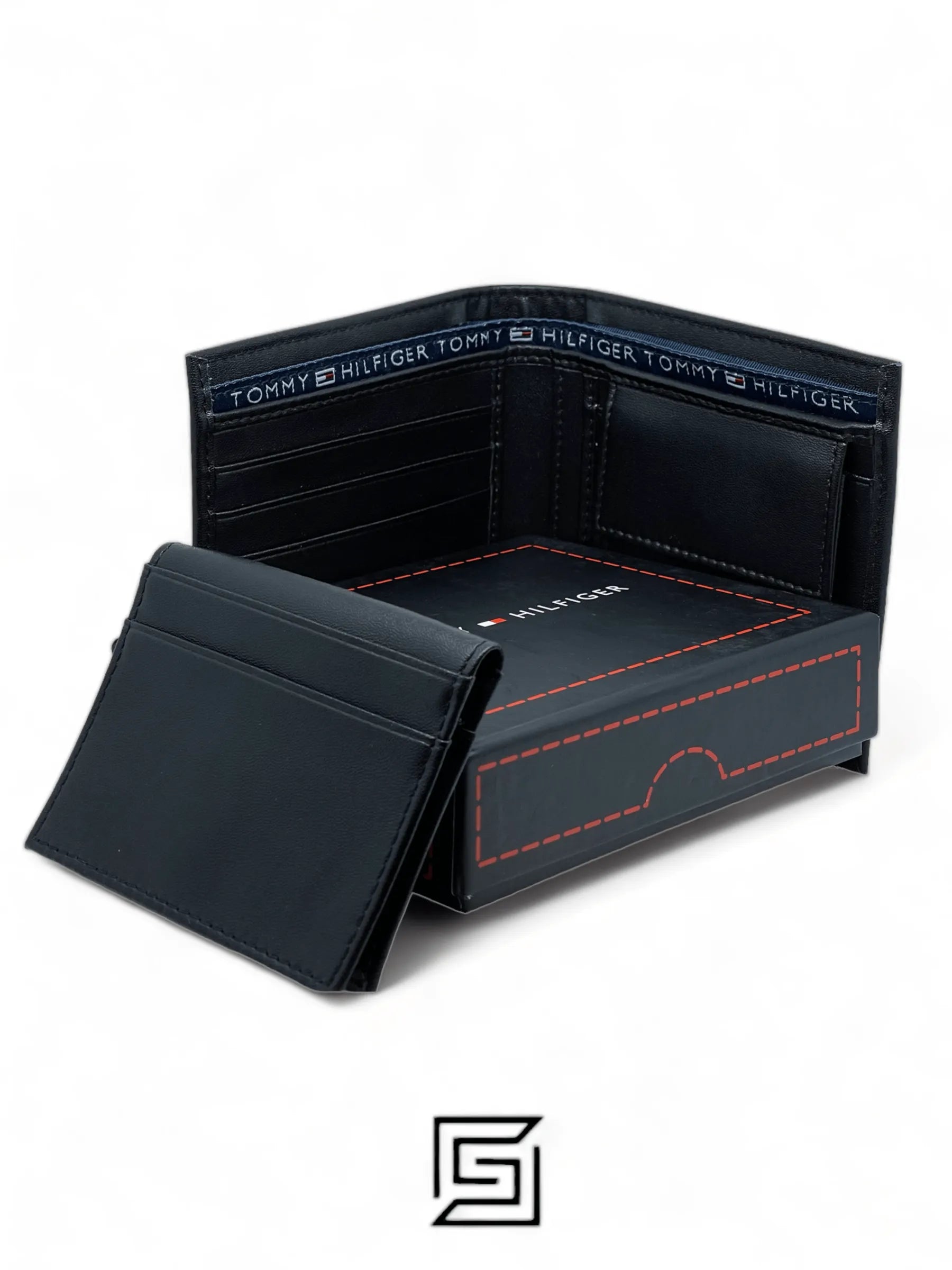 leather Tommy WALLET 31TL22X046 BLACK