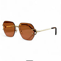 sunglasses CARTIER CT0396 006/GOLD X HONEY - red