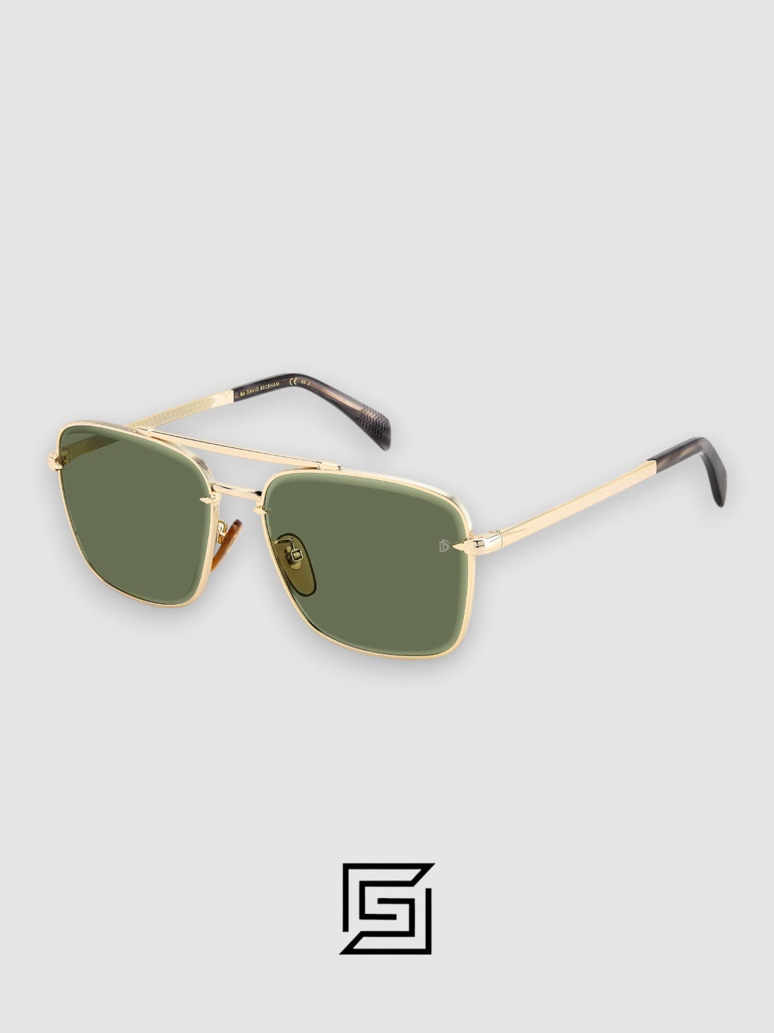 David Beckham DB7093 Sunglasses Men - GOLD_DARK GREEN