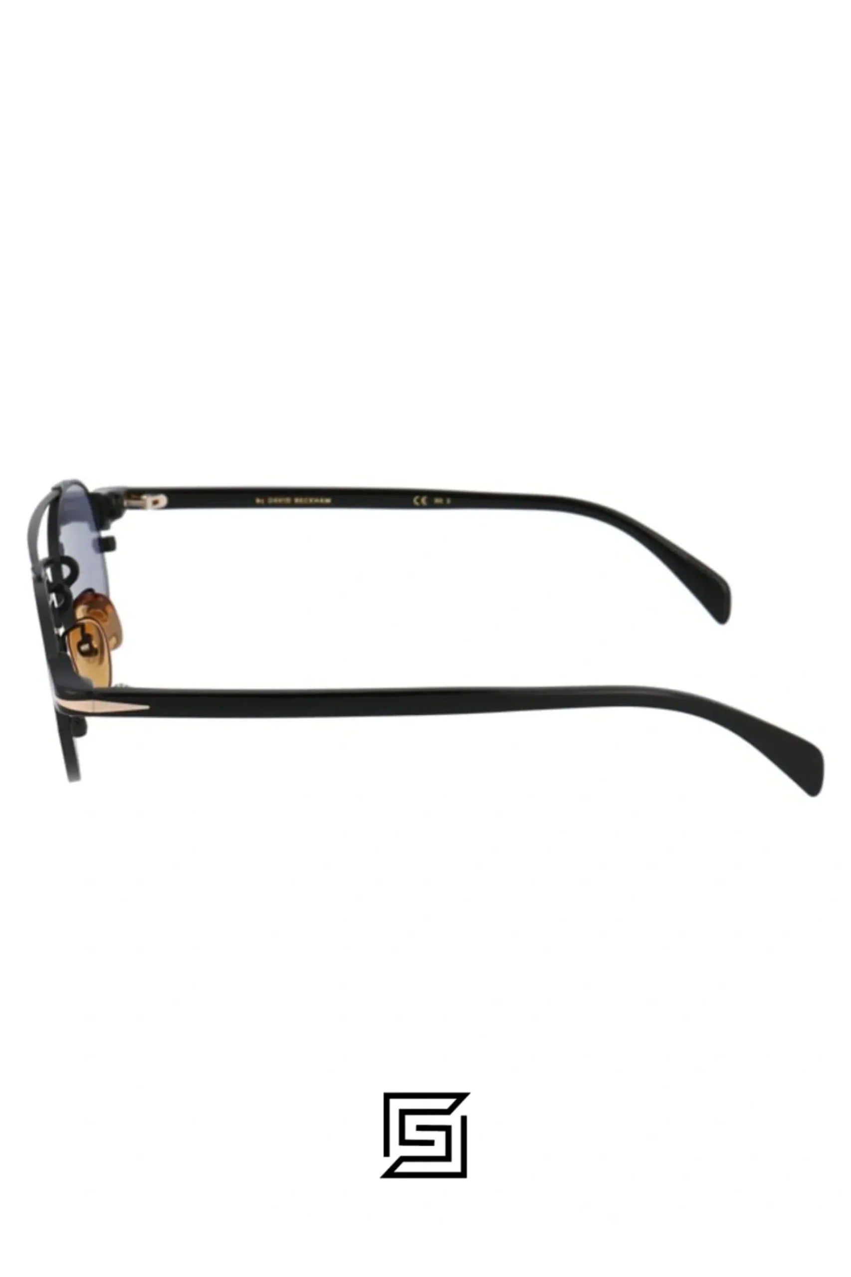 David Beckham DB1042 Black - Brown Silver Mirror Sunglasses Men