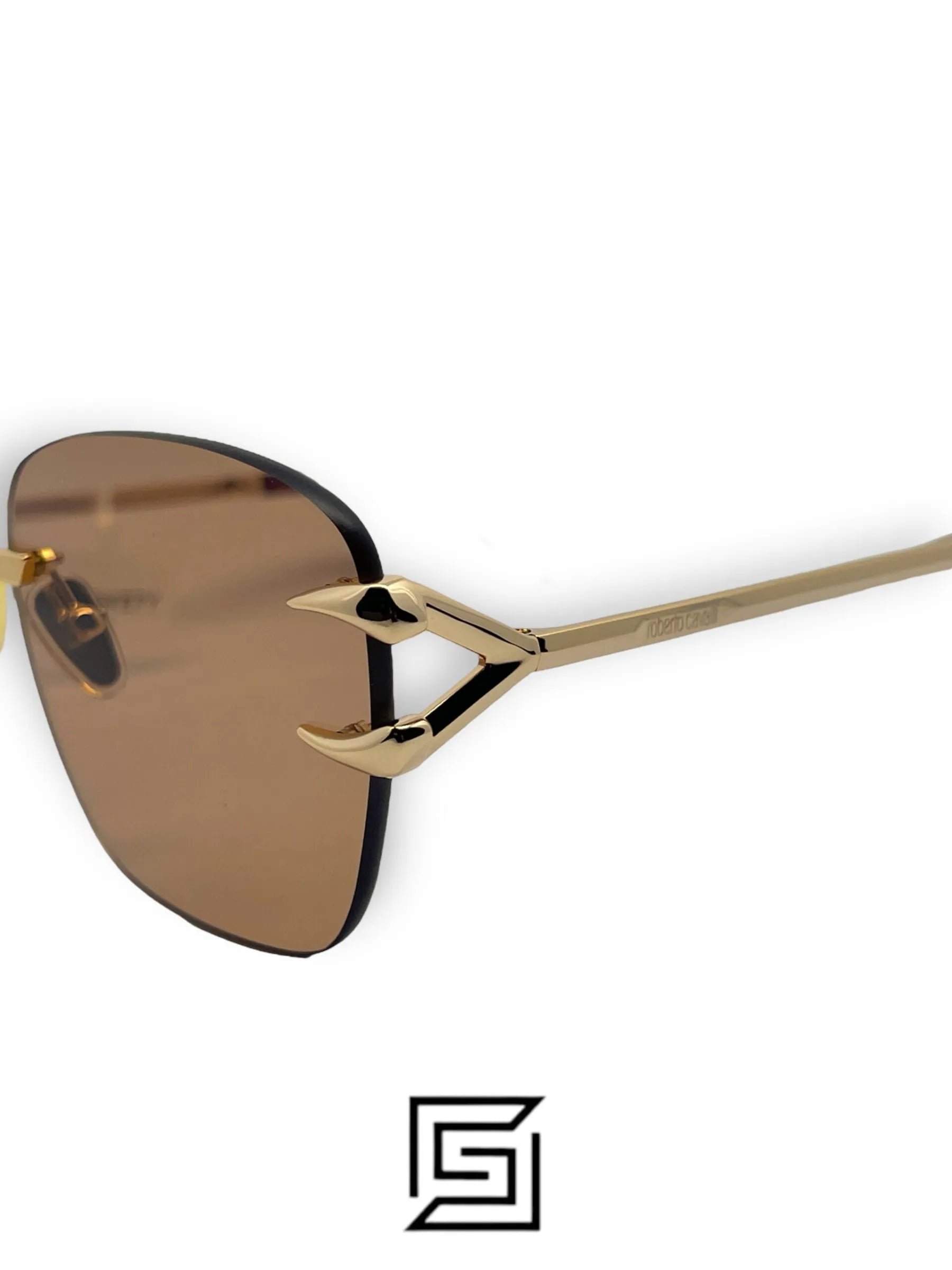 Roberto Cavalli sunglasses SRC022 594G/GOLD X BROWN
