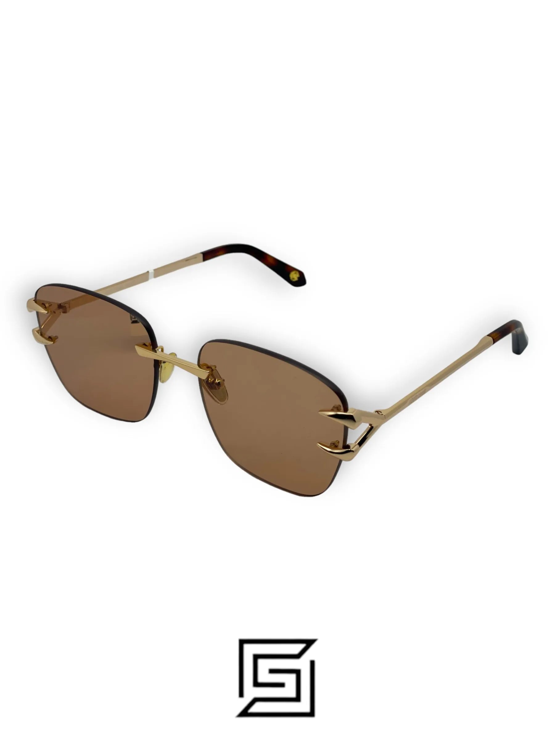 Roberto Cavalli sunglasses SRC022 594G/GOLD X BROWN