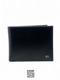 leather TOMMY SINGLE WALLET W FLAT METAL LOGO FLAT PATTERN BIG SIZE/BLACK