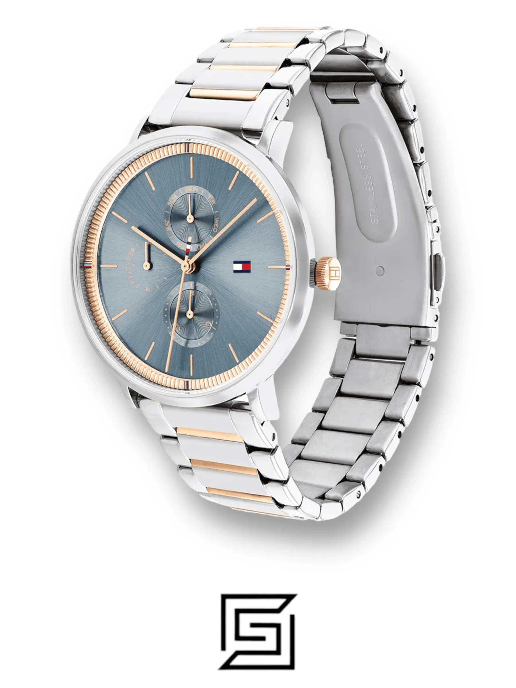 original-watches Tommy Hilfiger Women's Multi Dial Quartz Watch Jenna with Stainless Steel Band 1782298