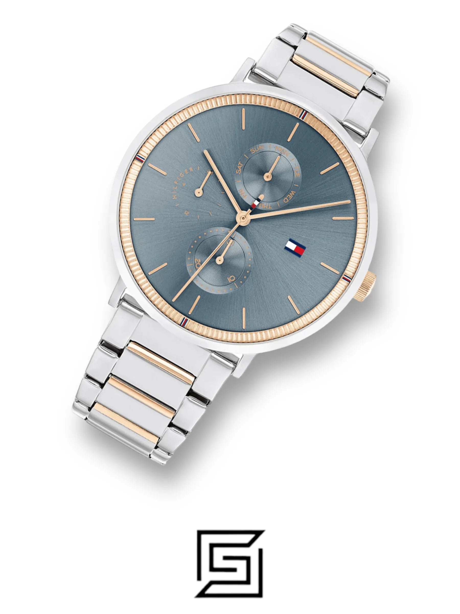 original-watches Tommy Hilfiger Women's Multi Dial Quartz Watch Jenna with Stainless Steel Band 1782298