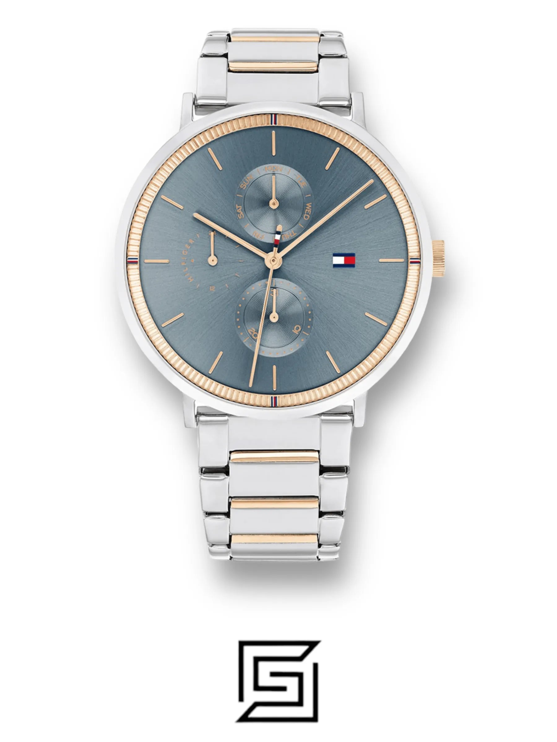 original-watches Tommy Hilfiger Women's Multi Dial Quartz Watch Jenna with Stainless Steel Band 1782298