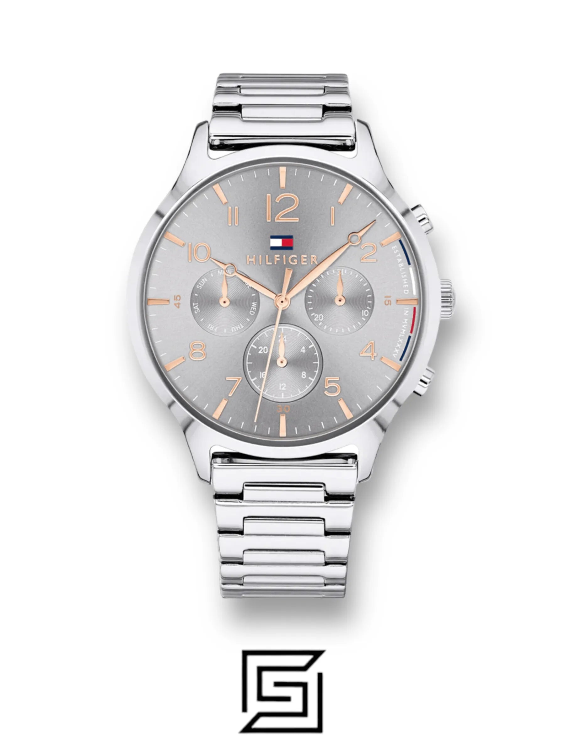 watches Tommy Hilfiger Women'S Grey Dial Stainless Steel Watch 1781871
