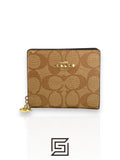Snap Wallet In Signature Canvas C3309 Beige
