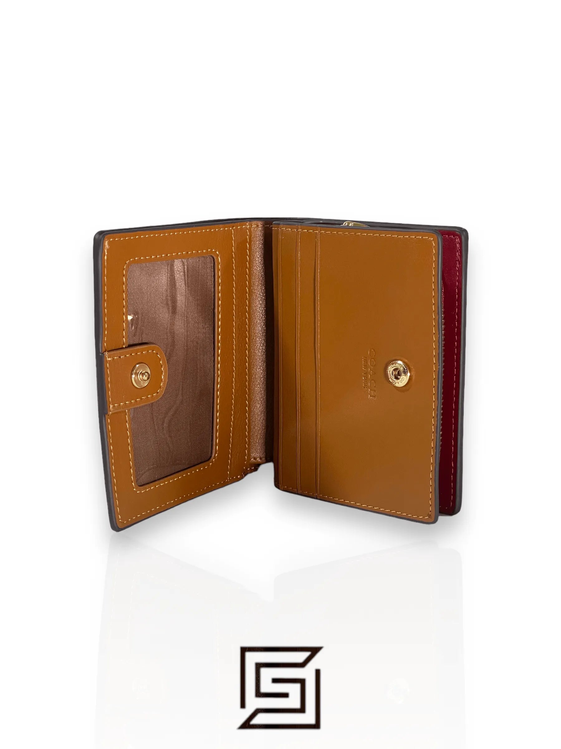 Snap Wallet In Signature Canvas With Wildflower Print C8734