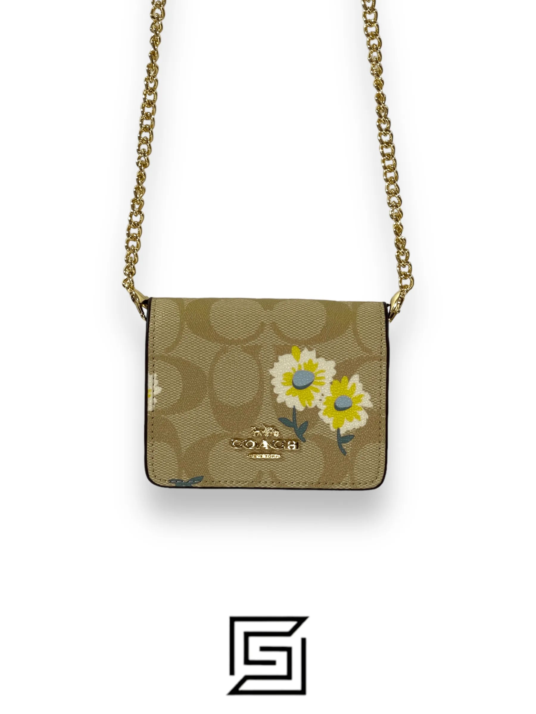 Coach Mini Wallet In Signature Canvas With Daisy Print Style No – Style No. C3050
