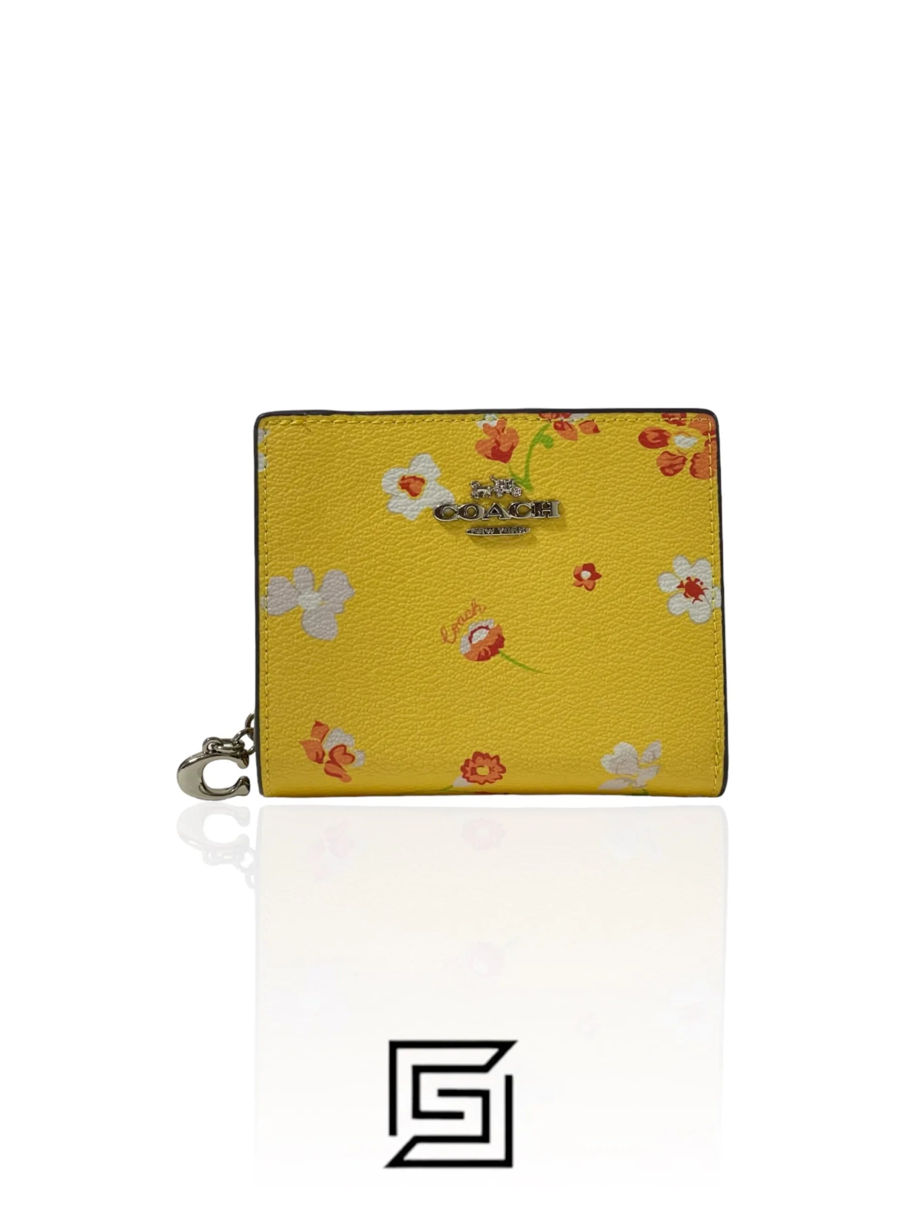 Coach Snap With Mystical Floral Print Sky Yellow Style No. C8703