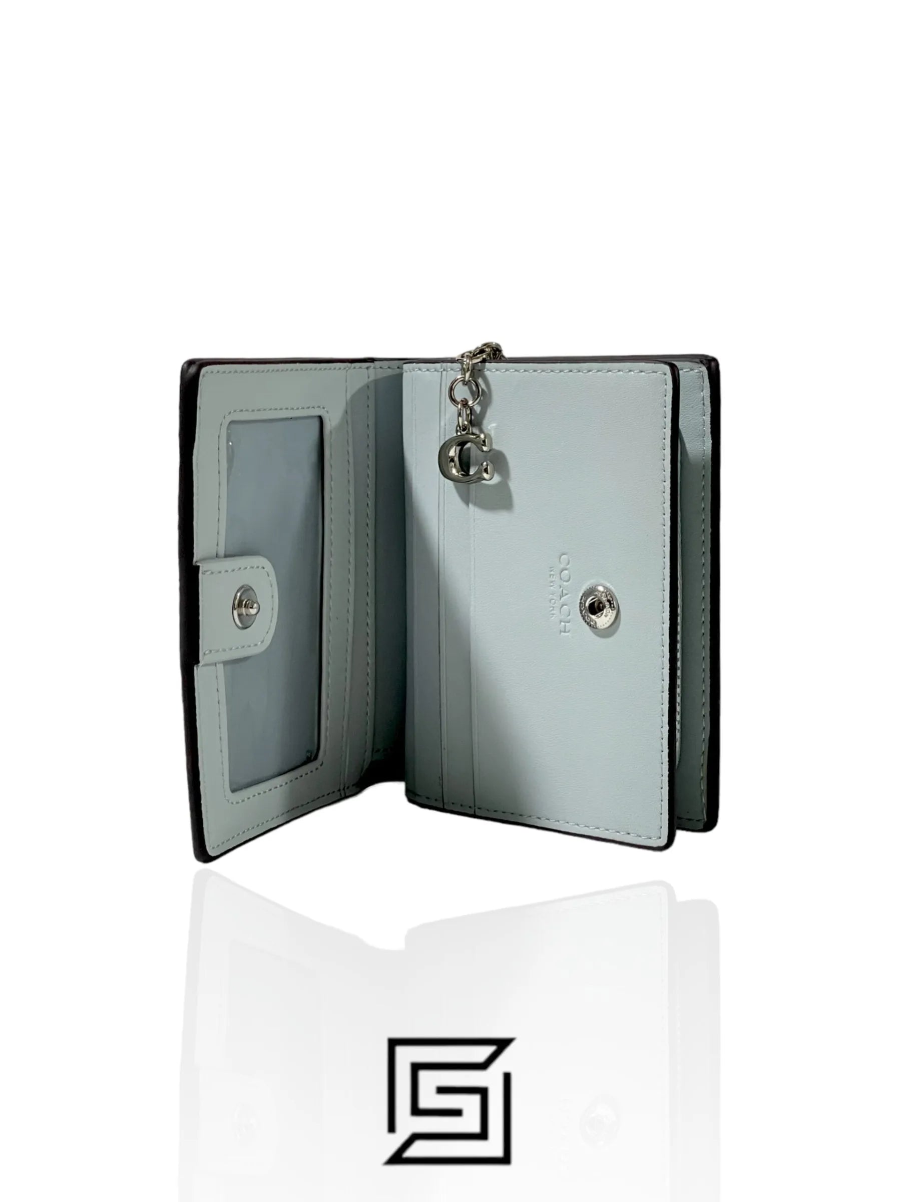 Coach Snap With Mystical Floral Print Sky Blue Style No. C8703