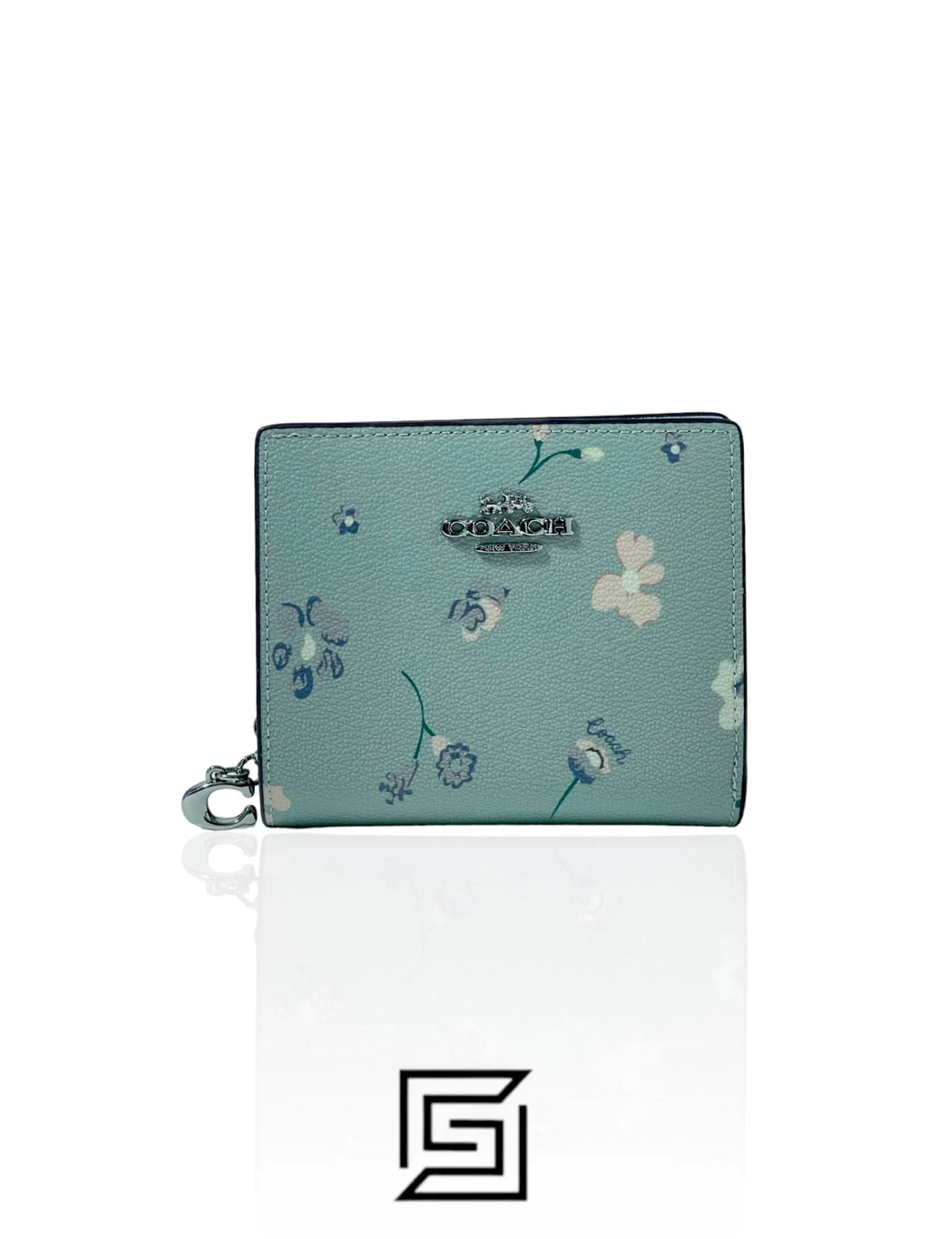 Coach Snap With Mystical Floral Print Sky Blue Style No. C8703
