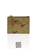 Snap Card Case In Signature Canvas With Strawberry Print 91199