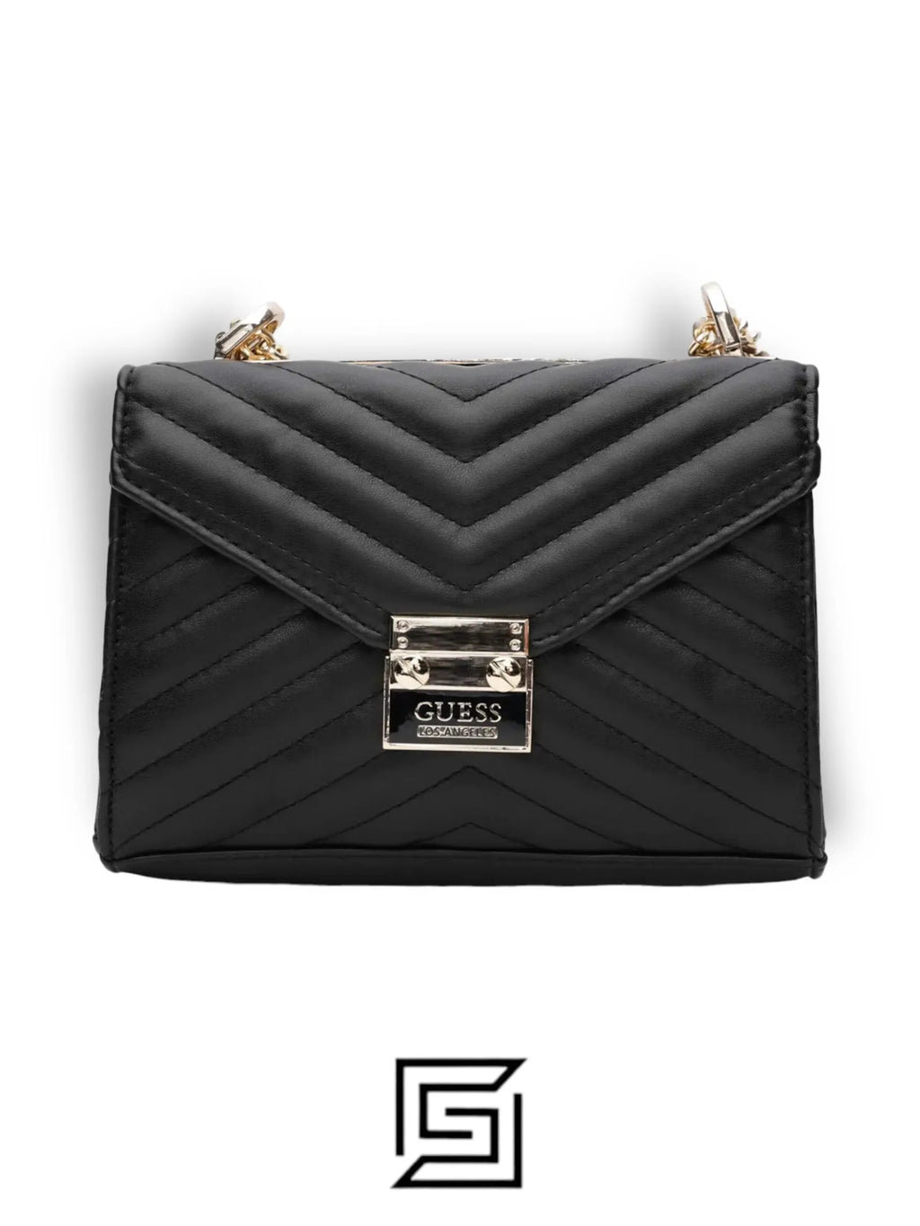 leather guess Black Quilt 19gf-280