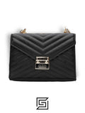 leather guess Black Quilt 19gf-280