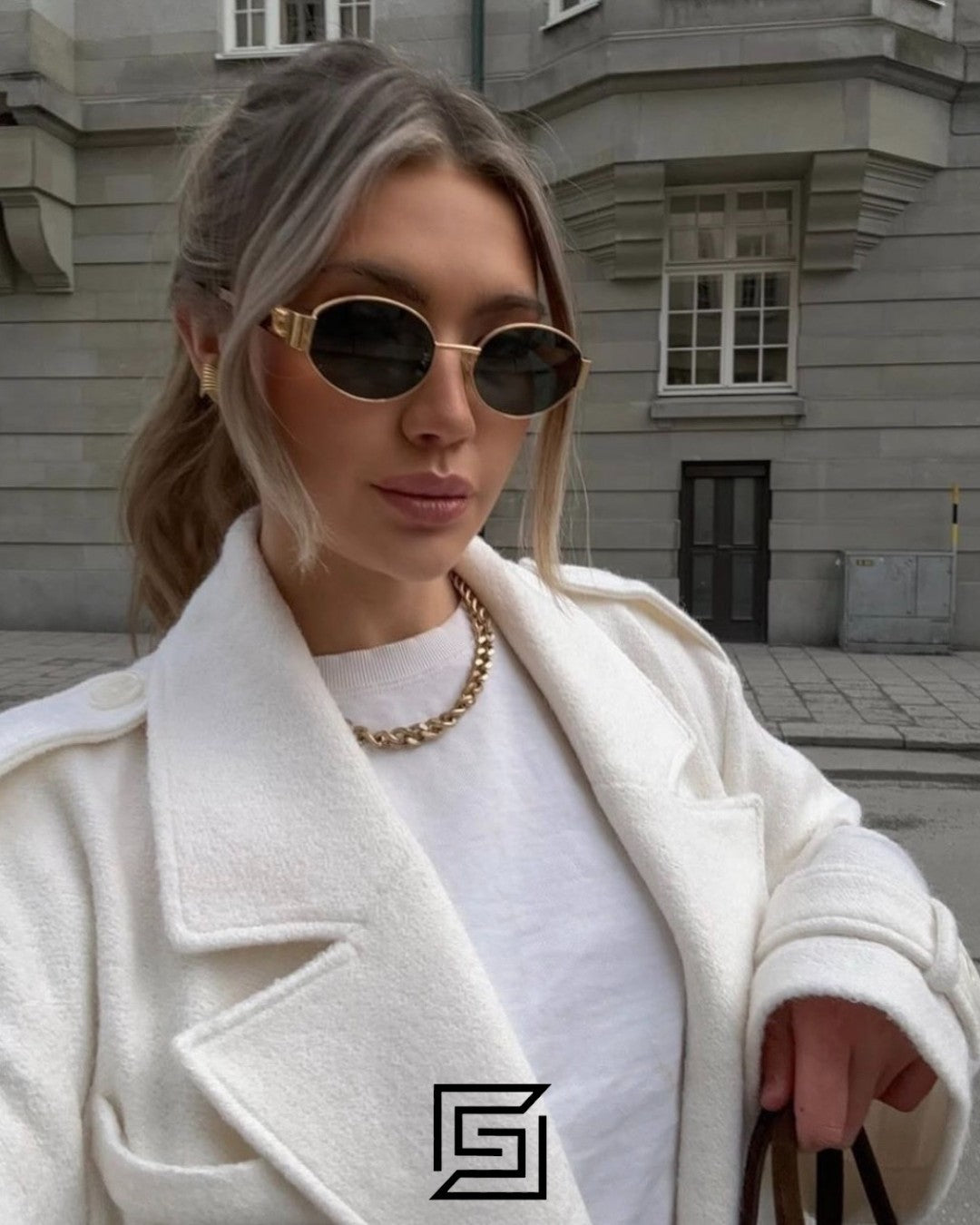CELINE CL40235 Brown Lenses Gold Frame