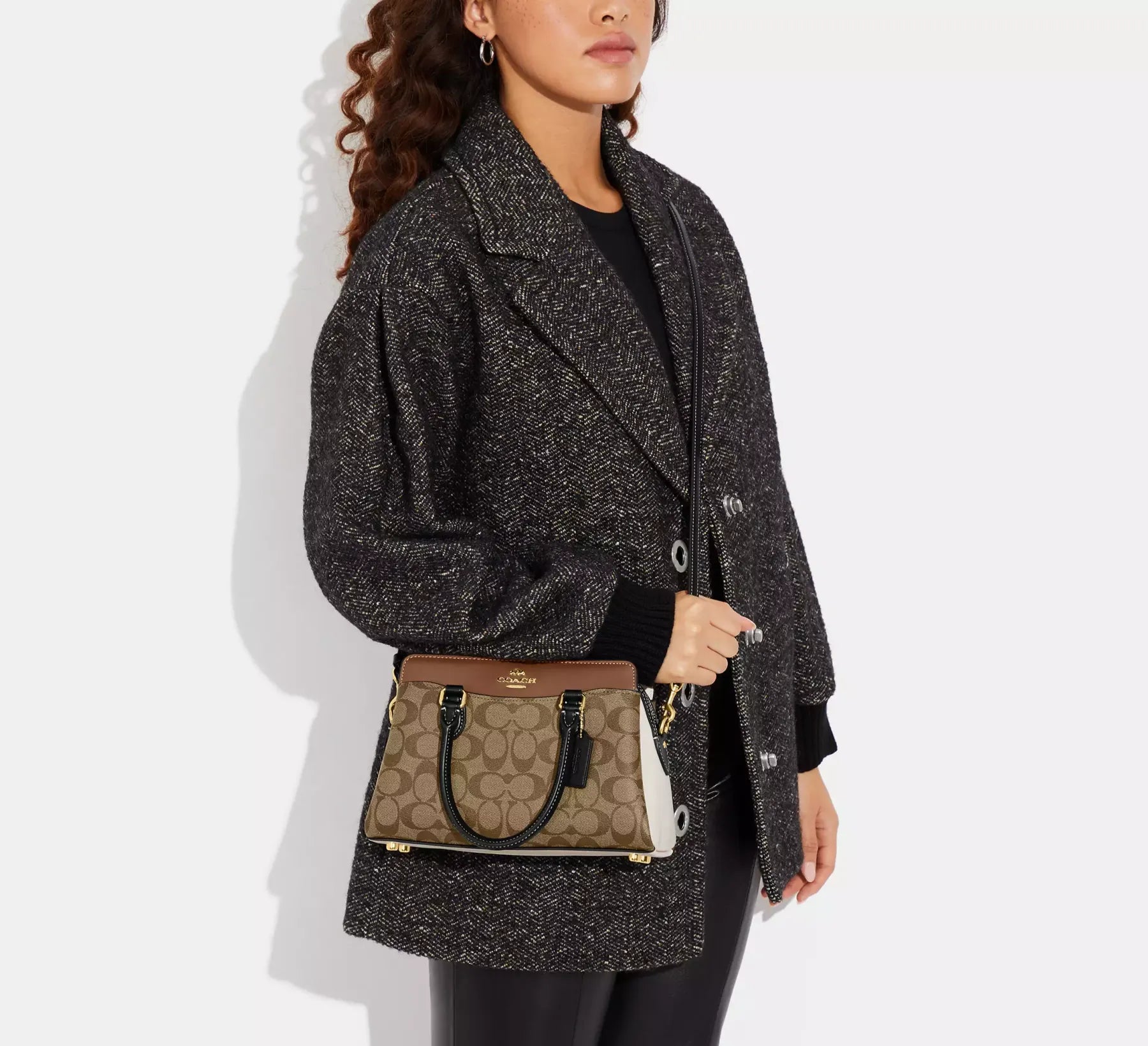 Coach Mini Darcie Carryall In Colorblock Signature Canvas CH287 Handbag