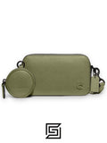 Coach leather Charter Slim Crossbody Green CC070