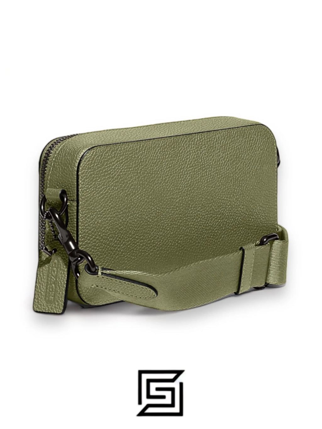 Coach leather Charter Slim Crossbody Green CC070