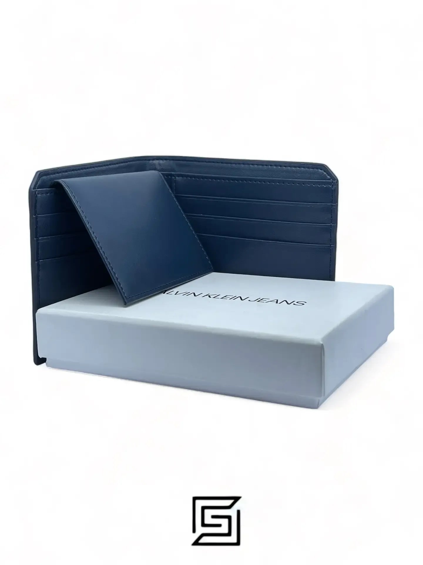 wallets CK SINGLE WALLET FLAT METAL LOGO SOFT PATTERN/BLUE