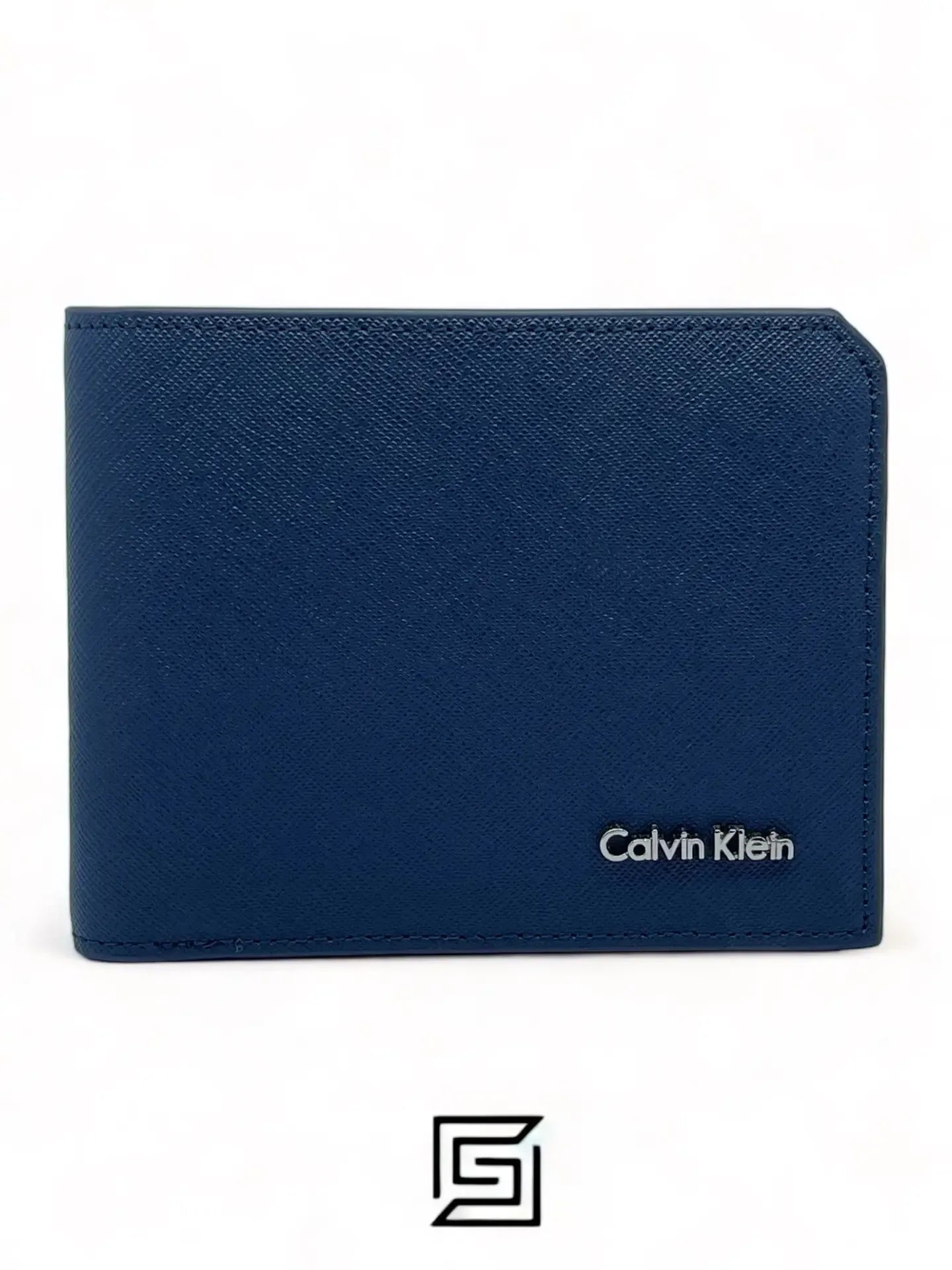 wallets CK SINGLE WALLET FLAT METAL LOGO SOFT PATTERN/BLUE