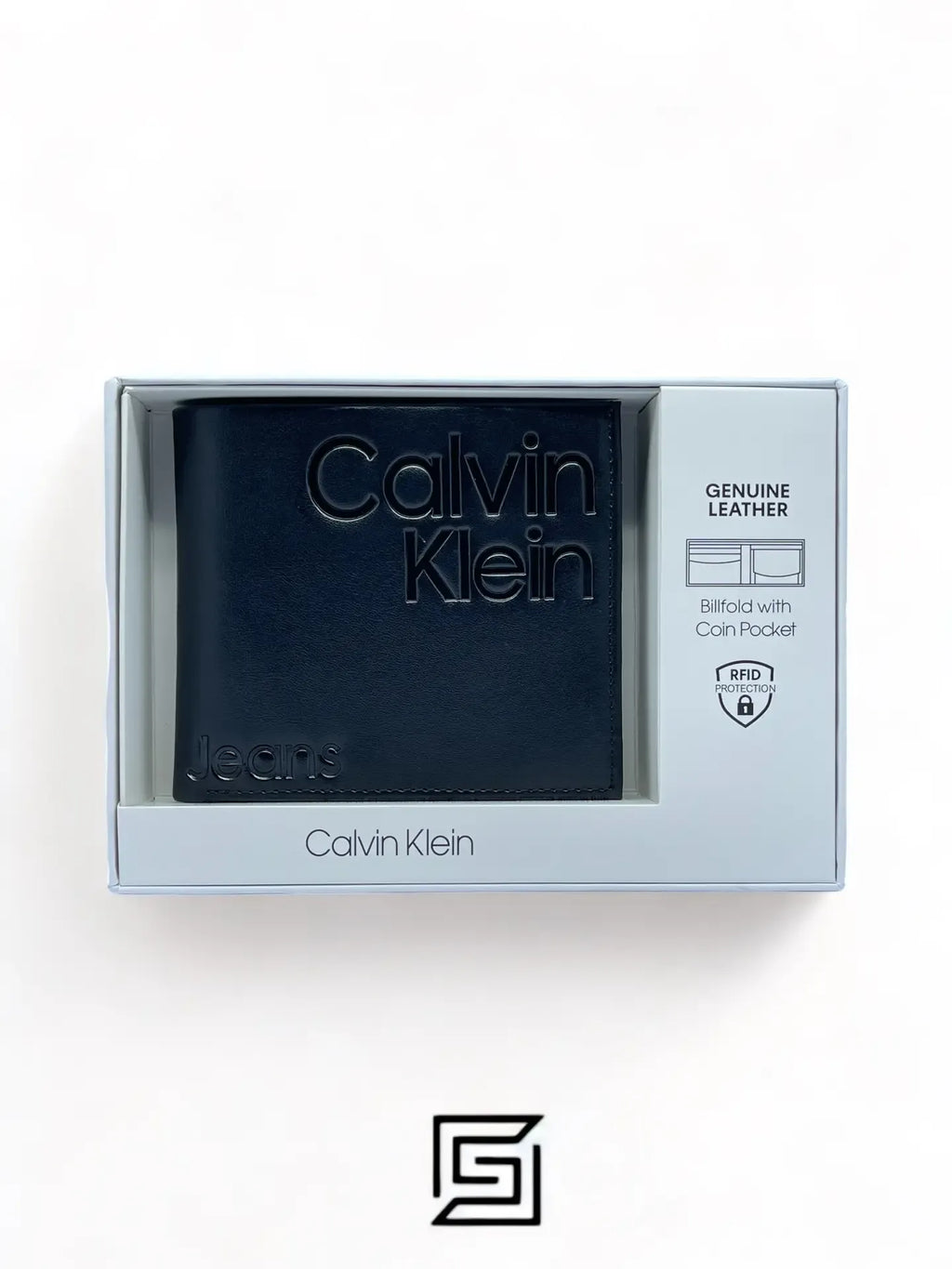 wallets CK SINGLE WALLET CK LOGO BLACK INSIDE CK JEANS BIG BOX/BLACK